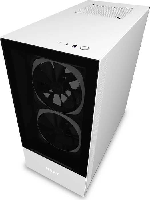 NZXT H510 Elite, weiß, Glasfenster