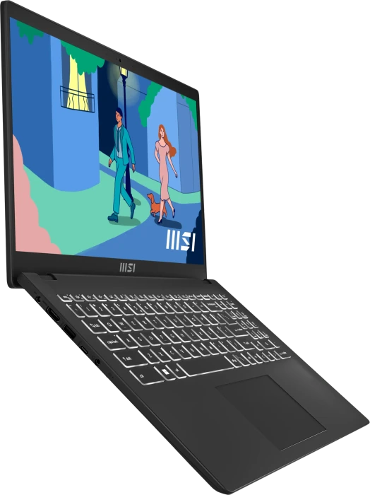 MSI Modern 15 B7M-284, Classic Black, Ryzen 5 7530U, 16GB RAM, 512GB SSD, DE
