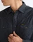 Wrangler Regular Western Hemd langarm healthered indigo (Herren) Vorschaubild