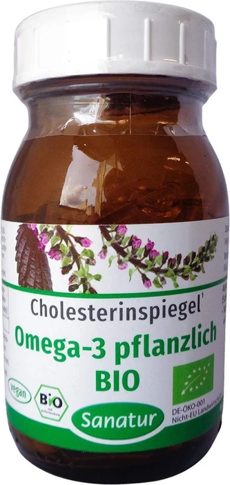 Sanatur Cholesterinspiegel Omega-3 pflanzlich Kapseln