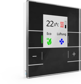 MDT Raumtemperaturregler Smart Glas schwarz
