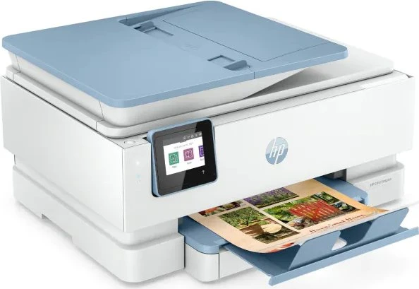 HP Envy Inspire 7921e All-in-One weiß/blau, Instant Ink, Tinte, mehrfarbig