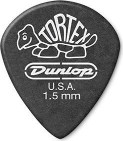 Dunlop Tortex Pitch Black Jazz III Pick, 1.50mm, 72-Pack