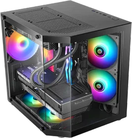 Mars Gaming MC-3TLITE Black, Glasfenster