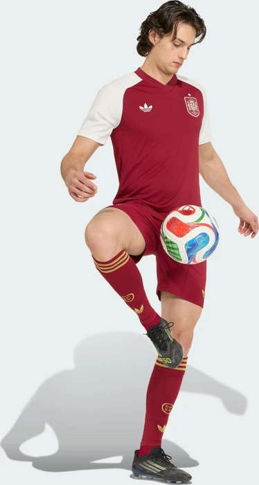 adidas FIFA WM 2026 Spanien Auswärts Aufwärmtrikot kurzarm team coll burgundy 2 (Herren)
