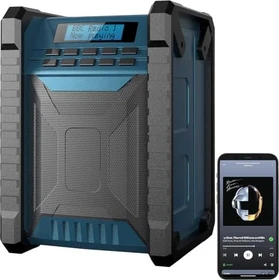Auvisio DOR-800 Akku-Baustellenradio blau