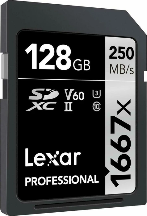 Lexar Professional 1667x Silver Series R250/W120 128GB, UHS-II U3, Class 10