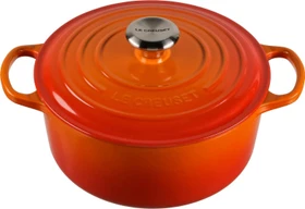 Le Creuset Signature Gusseisen Bräter rund 24cm 4.2l ofenrot