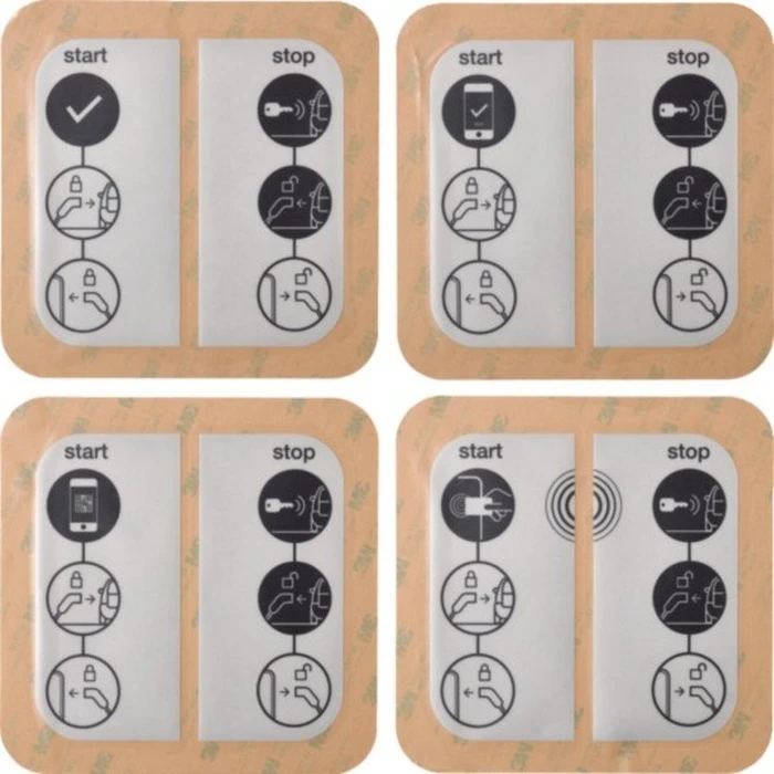Hager Sticker für Ladestation witty mit RFID