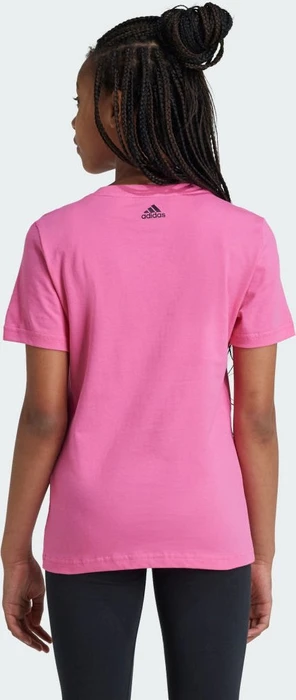 adidas Essentials Linear Logo Cotton Slim Fit T-Shirt kurzarm pulse magenta/black (Junior)