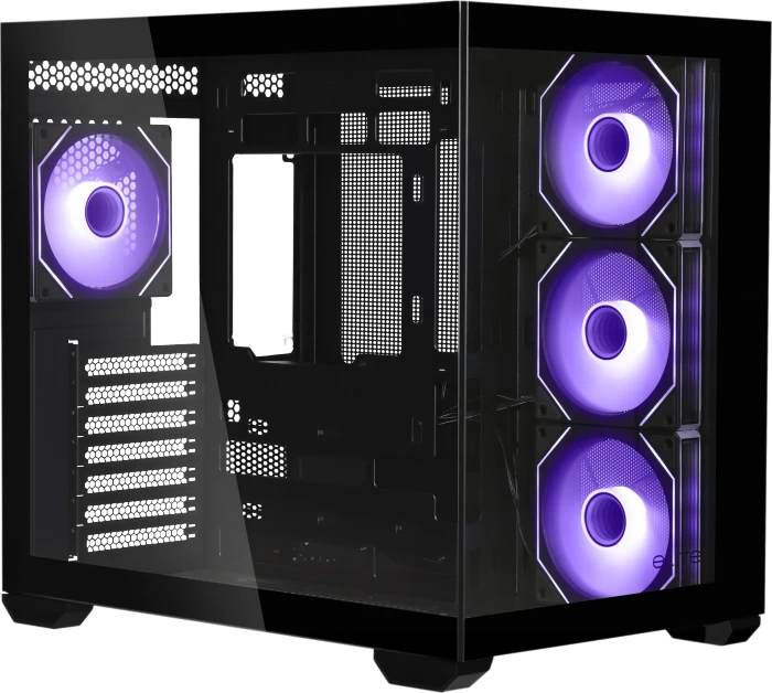 Cooler Master Elite 681 Black, schwarz, Glasfenster