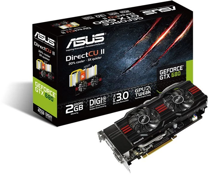 ASUS GeForce GTX 680, GeForce GTX 680, 2GB GDDR5, 2x DVI, HDMI, DP