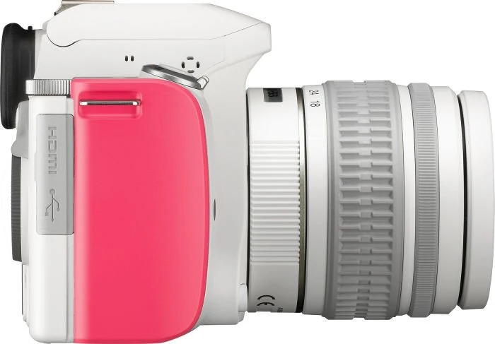Pentax K-S1 weiß/pink mit Objektiv smc DA L 18-55mm 3.5-5.6 AL