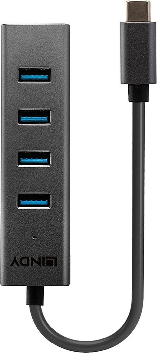 Lindy 4 Port USB-Hub, USB-C 3.0 [Stecker]