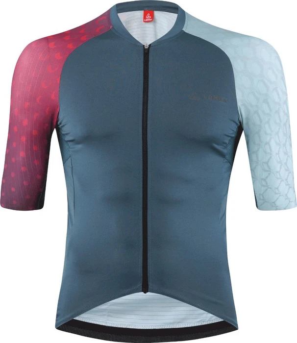 Löffler Statement Glam Full-Zip Trikot kurzarm dark petrol (Herren)