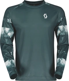 Scott Trail Storm Trikot langarm aruba green/light grey (Herren)