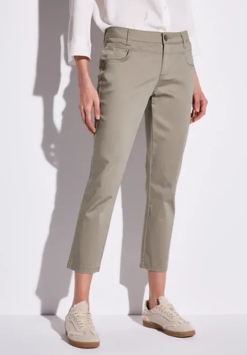 Street One 7/8-Satin Hose buff grey (Damen)