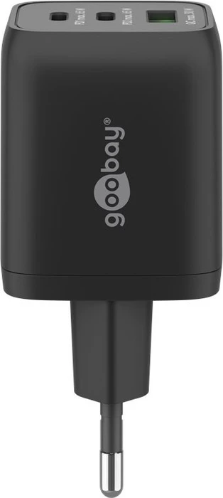 Wentronic Goobay USB-C PD GaN Multiport-Schnellladegerät Nano 65W schwarz