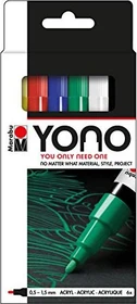 Marabu Yono Acrylmarker 0.5-1.5mm sortiert, 6er-Set