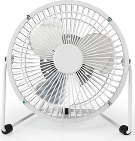 Nedis FNDK1WT15 USB Mini Tischventilator aus Metall 15cm weiß