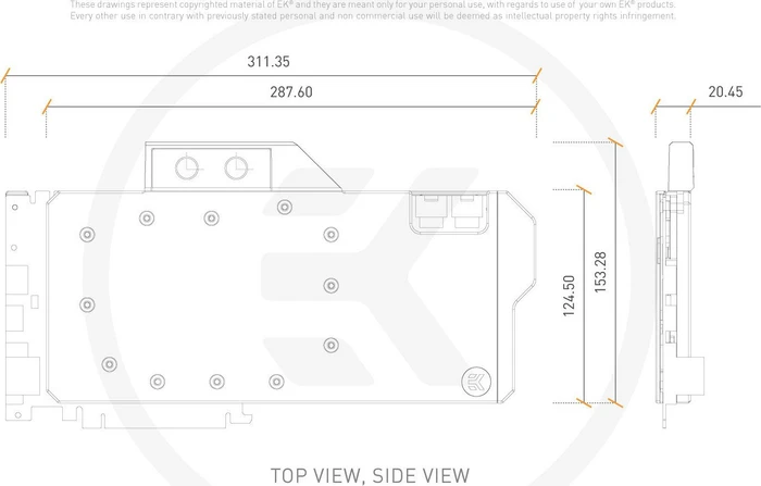 EK Water Blocks Quantum Line EK-Quantum Vector FTW3 RTX 2080 RGB, Nickel, Acryl