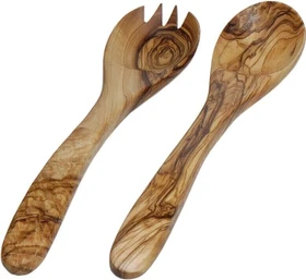Ilggro Olivenholz Salatbesteck-Set 25cm, 2-tlg.
