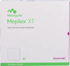 Mölnlycke Mepilex XT Schaumverband, 20 x 20cm, 5 Stück