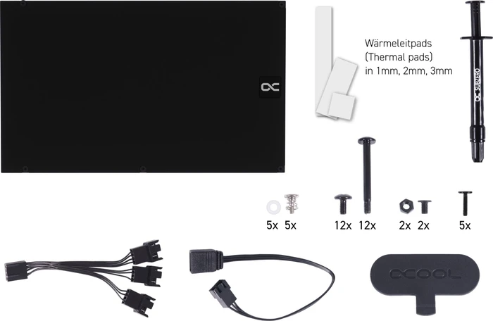 Alphacool Eiswolf 2 AiO 360mm RTX 4080 Reference Design mit Backplate