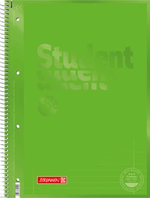 Brunnen Student Colour Code Collegeblock, A4, Lineatur 27, kiwi, 80 Blatt