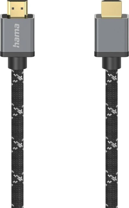 Hama 8K Ultra High Speed HDMI Kabel Alu grau/schwarz, 5m