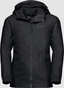 Jack Wolfskin Snowy Days Funktionsjacke schwarz (Junior)