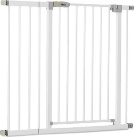 Hauck Open'n Stop Safety Gate Türschutzgitter inkl. Verlängerung 75-101cm weiß