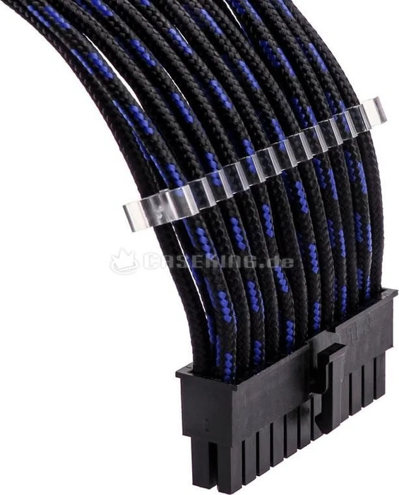 Phanteks Verlängerungskabel Kit für Netzteile, S-Muster schwarz/blau, 500mm