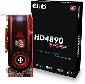Club 3D Radeon HD 4890 Overclocked Edition, 1GB GDDR5, 2x DVI, S-Video