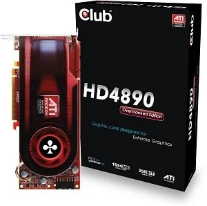 Club 3D Radeon HD 4890 Overclocked Edition, 1GB GDDR5, 2x DVI, S-Video