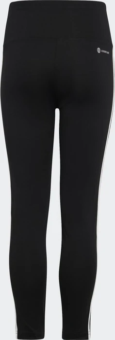 adidas Essentials Aeroready 3-Streifen High-Waisted Hose lang black/white (Junior)