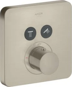 Hansgrohe Axor ShowerSelect softcube Thermostat mit 2 Ventilen brushed nickel