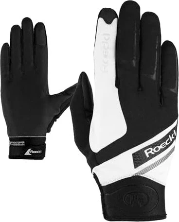 Roeckl Lidhult Laufhandschuhe schwarz/weiß