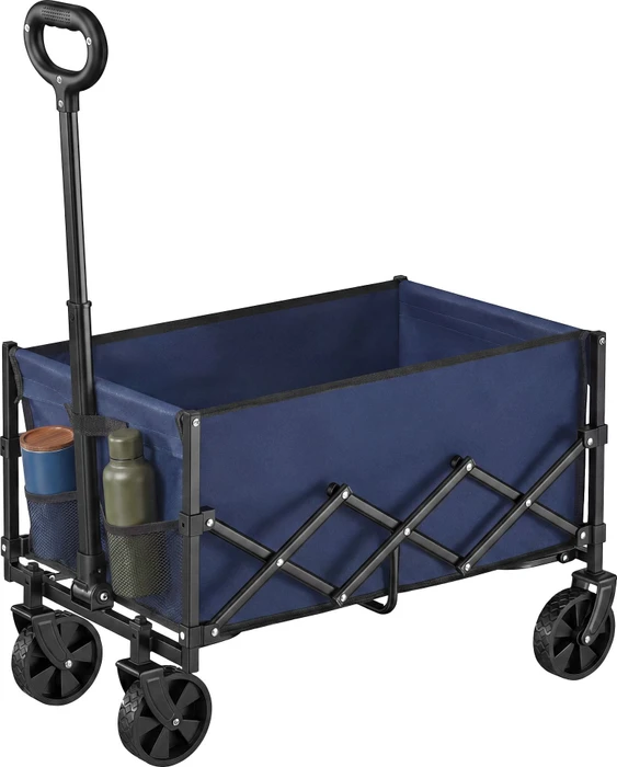 Songmics Faltbarer Bollerwagen mitternachtsblau