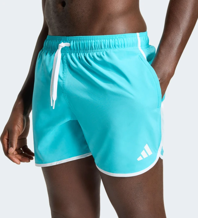 adidas Water Reactive Graphic 5-Inch Badeshorts lucid cyan/white (Herren)