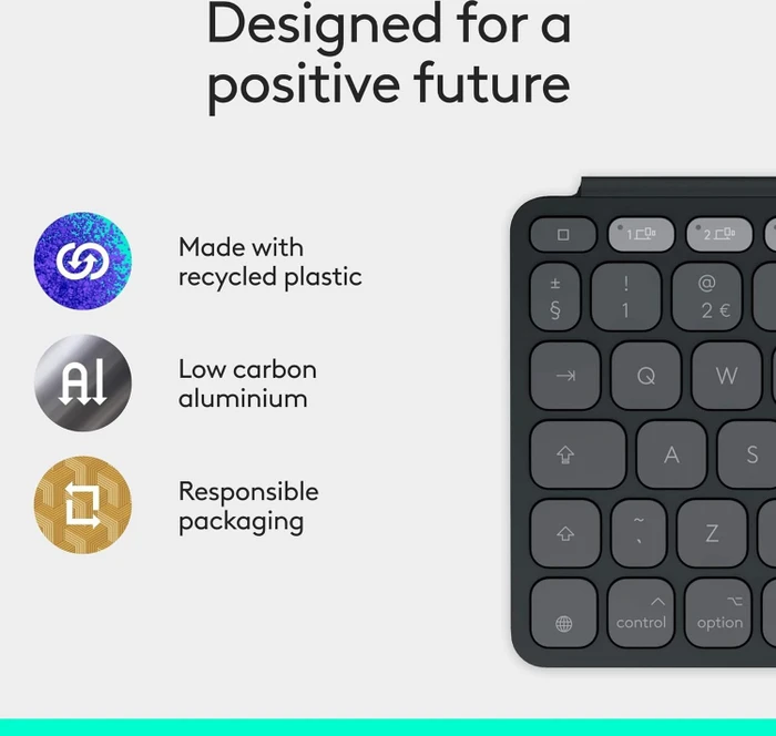 Logitech Keys-To-Go 2 für iPad, Grafit, Bluetooth, DE