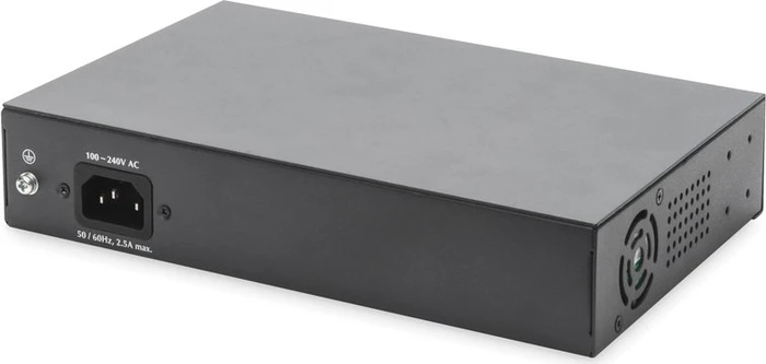 Digitus DN-951 Desktop Gigabit Switch, 8x RJ-45, 2x SFP, 180W PoE+