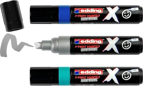 edding X 6900 Multimarker Ocean Color Set blau/silber/türkis, 3er-Set
