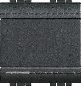 Bticino LivingLight Kreuzschalter SK 2-modulig, anthrazit