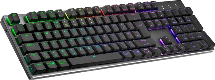Cooler Master SK653, LEDs RGB, grau/schwarz, TTC LOW PROFILE RGB RED, USB/Bluetooth, ND