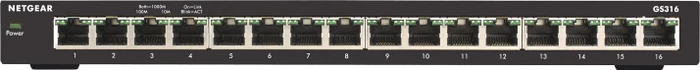 Netgear SOHO GS300 Desktop Gigabit Switch, 16x RJ-45
