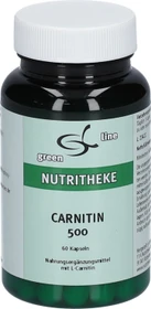 11A Nutritheke the green line Carnitin 500mg Kapseln, 60 Stück