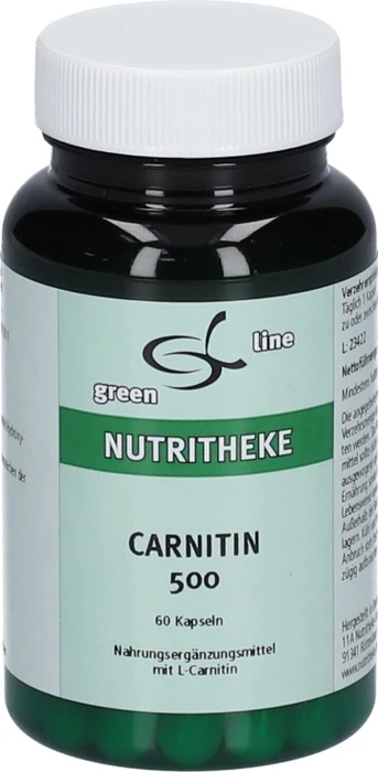 11A Nutritheke the green line Carnitin 500mg Kapseln, 60 Stück