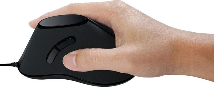 LogiLink Ergonomic Vertical Mouse, schwarz, USB