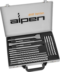 Alpen Force X Kit 16 Bohrer-/Meißel-Zubehörset inkl. Koffer, 16-tlg.